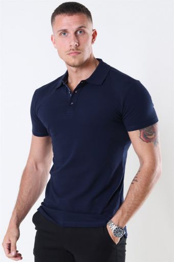 Muscle Fit Polo Blue Navy