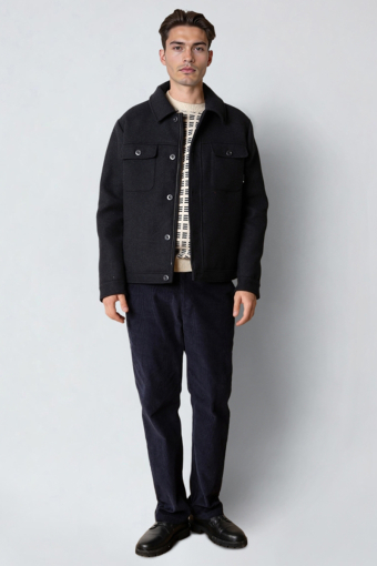 Luke wool jacket Dark Navy