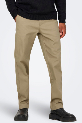 EDGE LOOSE CHINOS PANT Chinchilla