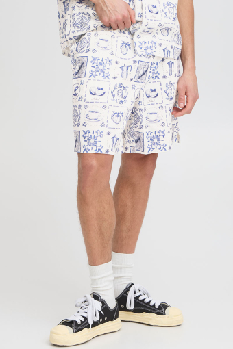 Liam Elast Aop Shorts Insignia Blue