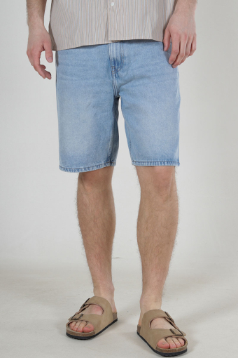 Edge Denim Shorts  Light Blue Denim