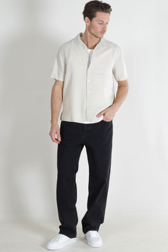 Allan Cuba Linen Hemd Oatmeal