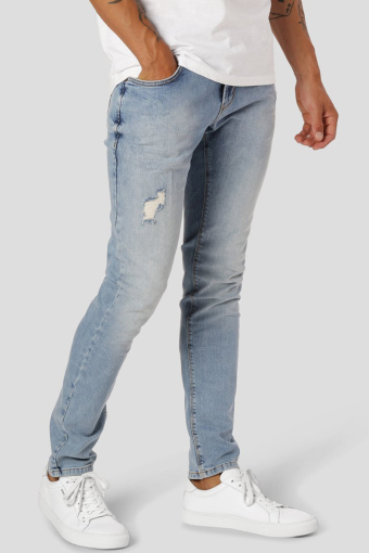 David Slim Stretch Jeans Light Blue Denim