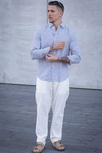 Summer Hemd LS Infinity Stripe