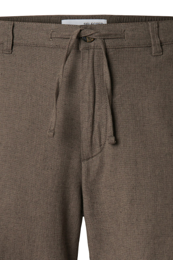 Regular Brody Linen Shorts Chocolate Torte