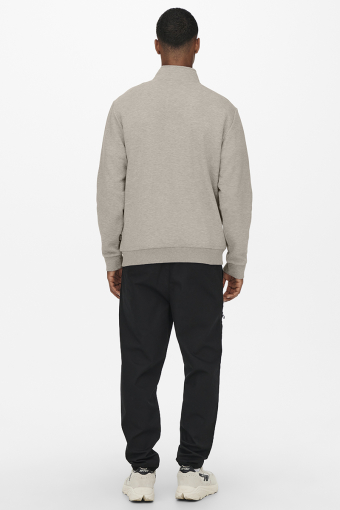 Ceres Half Zip Sweat Silver Lining