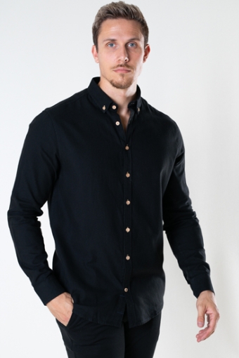 Johan Diego Cotton Hemd Black