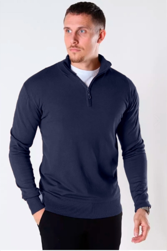 FRANKIE HALF ZIP KNIT Navy Mix