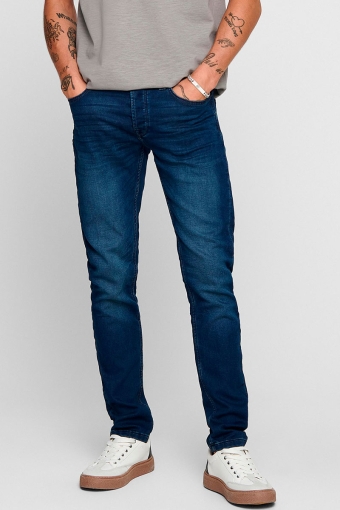 Loom Slim Fit Jog Blue Denim