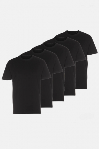 T-Hemd 5-Pack Black