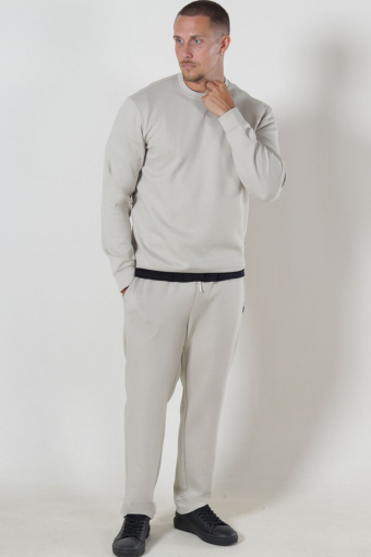 Luca Regular Fit Crew Neck Silver Lining