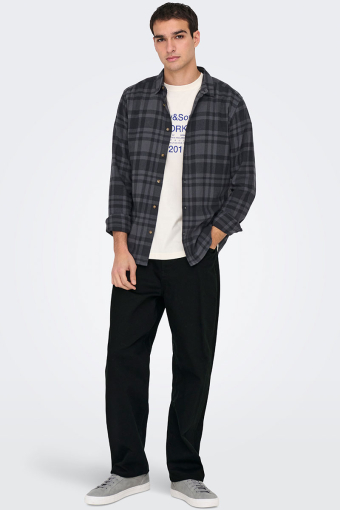 Edge Straight Fit Jeans Black Denim