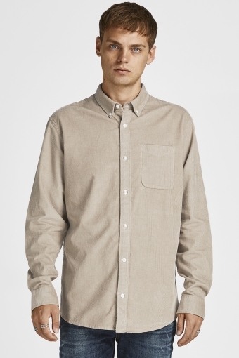 ATLAS CORD Hemd L/S BUTTON DOWN Crockery SLIM FIT