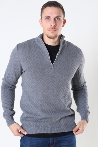 Carlo Half Zip Stricken Anthracite