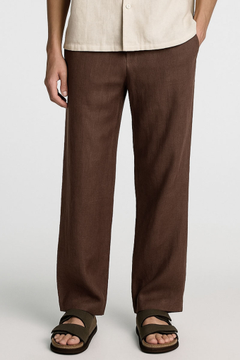Brody Linen Pants Chocolate Torte