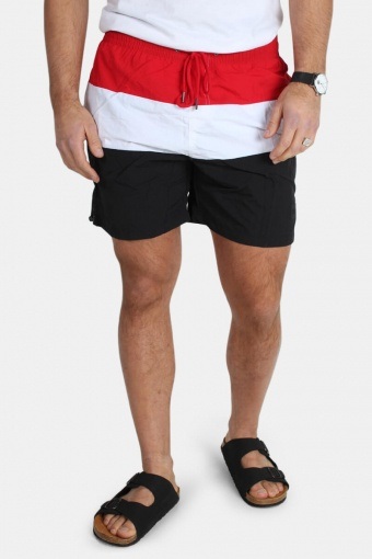 Color Block Badehose Black/Firered/White