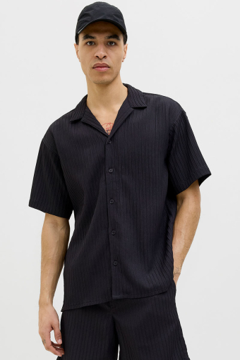 Massimo Resort Hemd SS Black