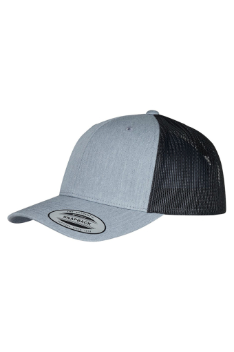 Retro Trucker Heather Grey / Black