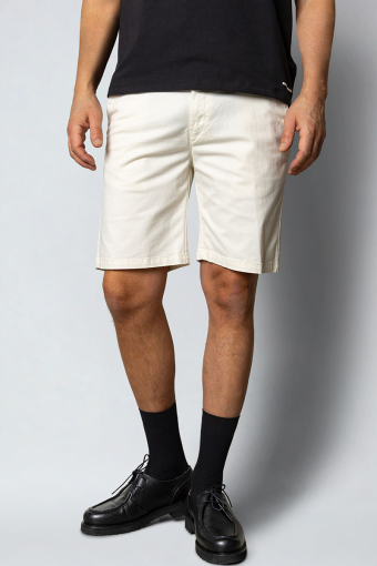 Milano twill shorts Ecru