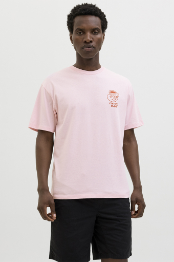 Coffee Club Relaxed Fit Tee Parfait Pink