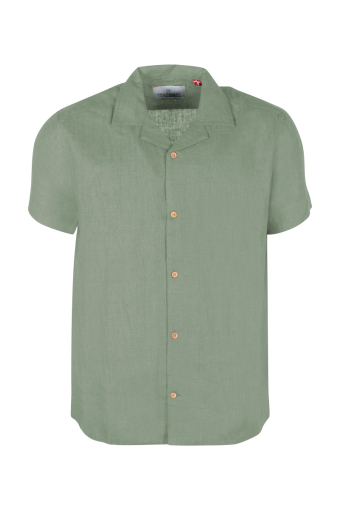 Ayers SS loose Hemd Hedge Green