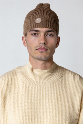 Patrick beanie Brindle beige melange