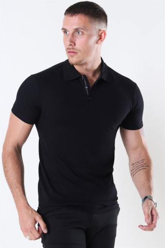 Muscle Fit Polo Black