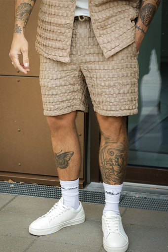 Braddock Regular Waffle Shorts Chinchilla