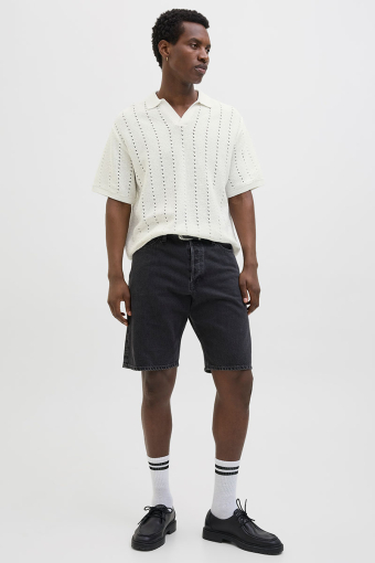 Aros Knit Easter SS Crochet Polo Sea Salt
