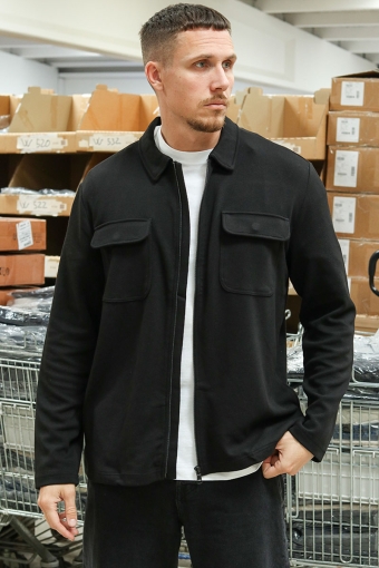 Kodyl Zip Overshirt Black