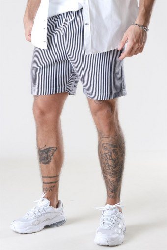 Bommy Stripe Shorts Navy-White