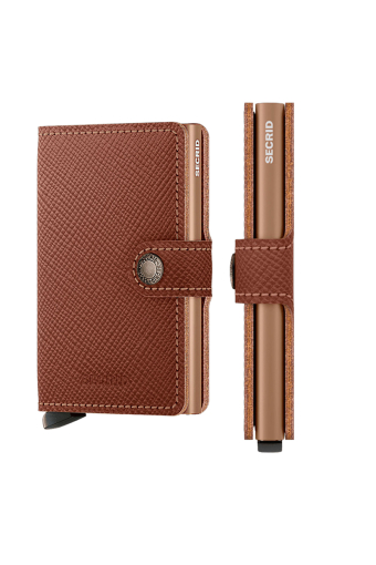Miniwallet Saffiano Caramel