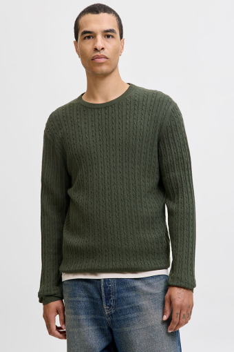 Emil Knit Cable Crew Neck Duffel Bag