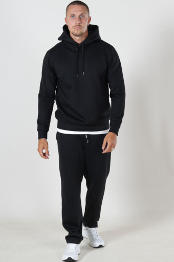 Luca Regular Fit Hoodie  Black