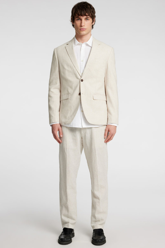 Malik Sun Regular Linen Blazer Oatmeal
