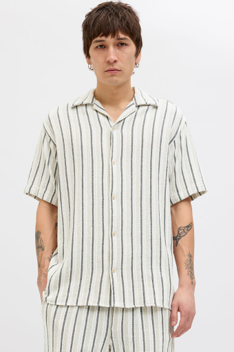 Coba Stripe Resort Hemd SS Celadon Tint
