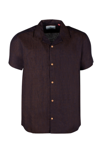 Ayers SS loose Hemd Chocolate Plum