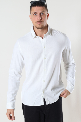 Enea Allan Linen Hemd LS White