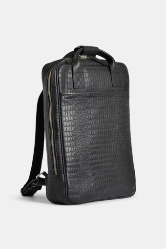 Dundee Backpack Black Croco