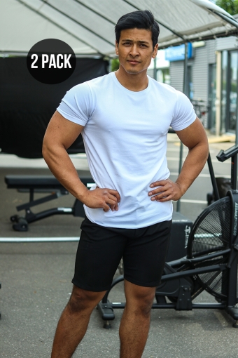 Muscle Fit T-Hemd 2-Pack White