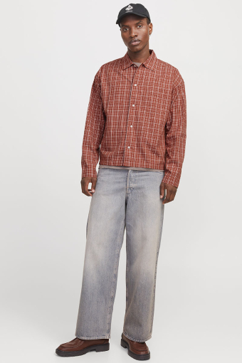 Austin Loose Fit Check Hemd Arabian Spice
