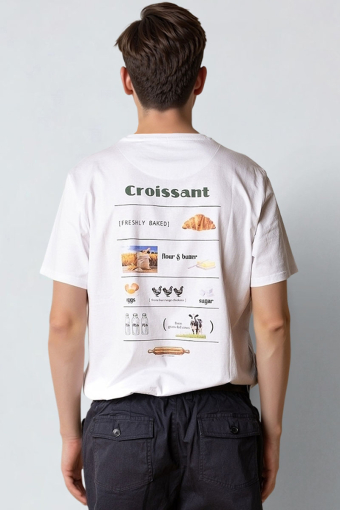Croissant t-Hemd White