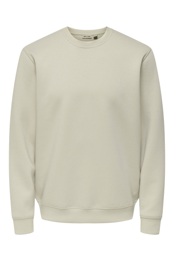Luca Regular Fit Crew Neck Silver Lining