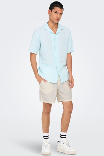 Bertil Waffle Shorts Cloud Dancer