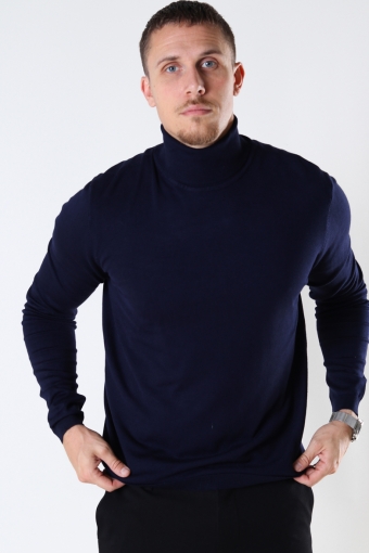 MALCOLM ROLL NECK KNIT Navy