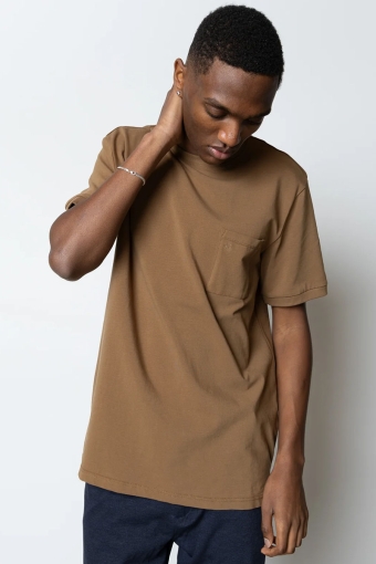 Clean Formal T-Hemd Brown