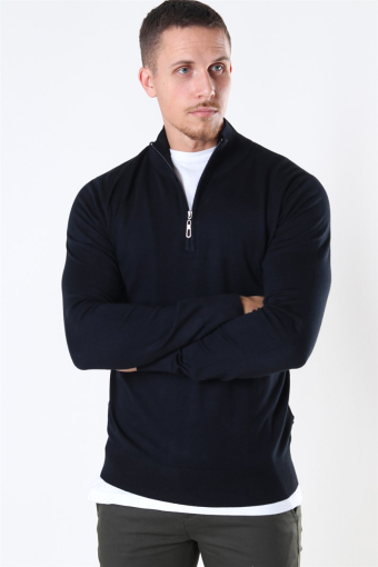 Argento Half Zip Stricken Black