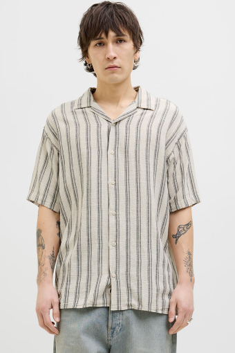 Enzo Stripe Resort Hemd SS Moonbeam
