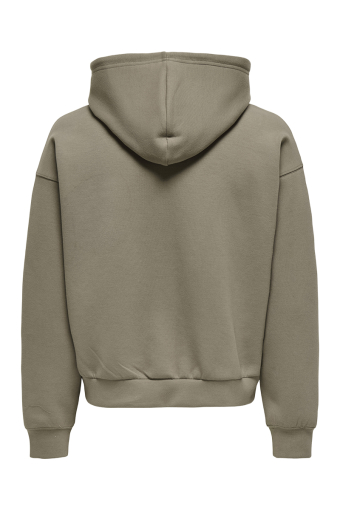 Goyle Box Fit Subca Zip Hoodie Walnut
