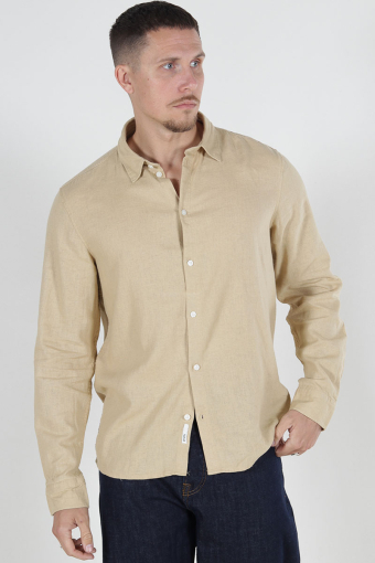 Enea Allan Linen Hemd LS Curds & Whey